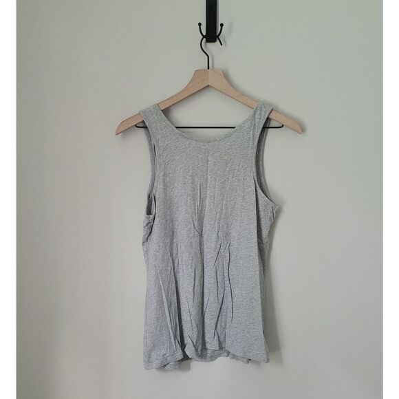 Lucky Brand Heather Grey Scoop Neck Tank Size Large - Picture 3 of 4
